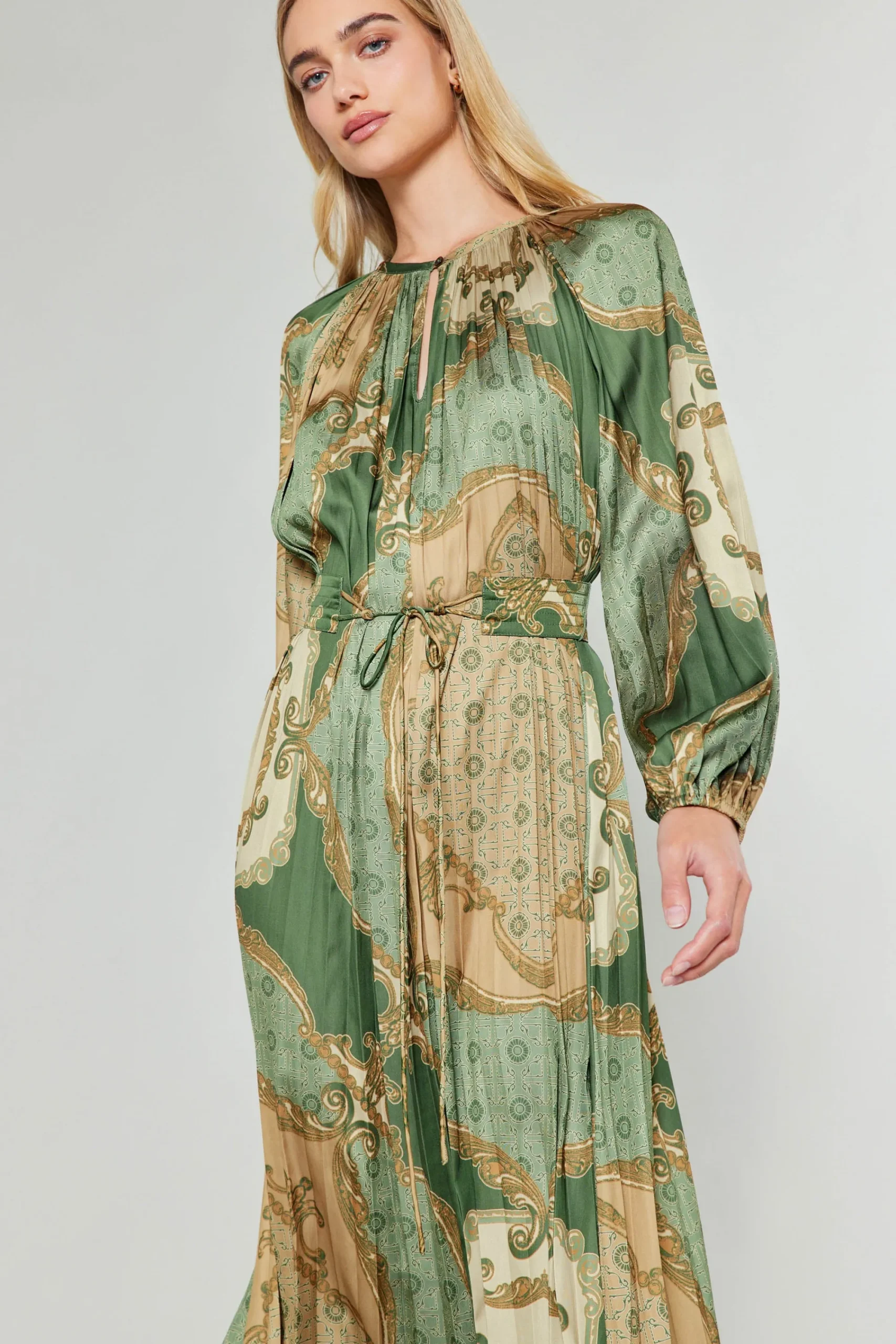 Current Air Midi Dresses-Adelaide Midi Dress OLIVEMLT