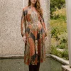 Current Air Midi Dresses-Adelaide Midi Dress BROWNMLT