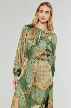 Current Air Midi Dresses-Adelaide Midi Dress OLIVEMLT