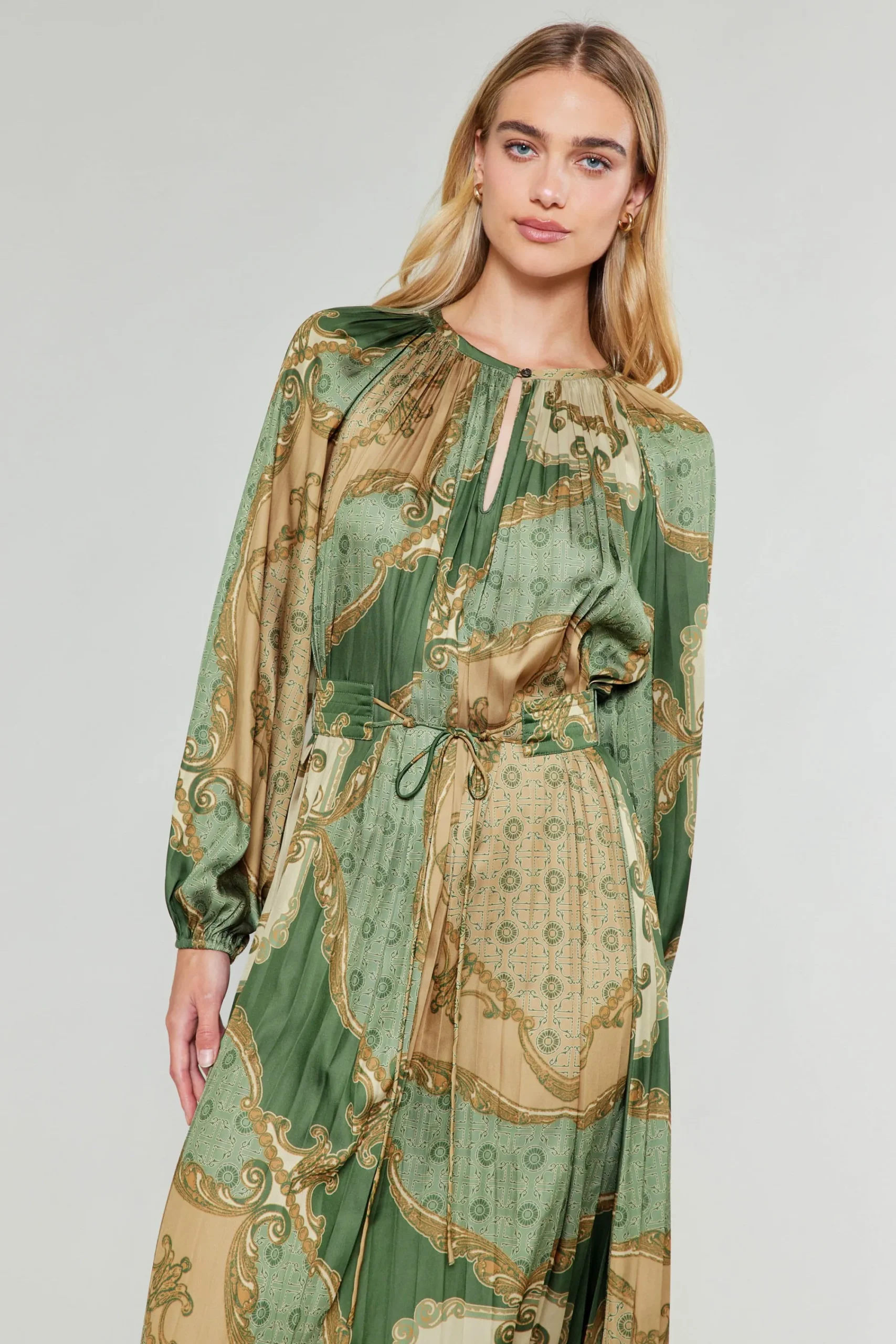 Current Air Midi Dresses-Adelaide Midi Dress OLIVEMLT