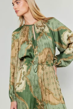 Current Air Midi Dresses-Adelaide Midi Dress OLIVEMLT