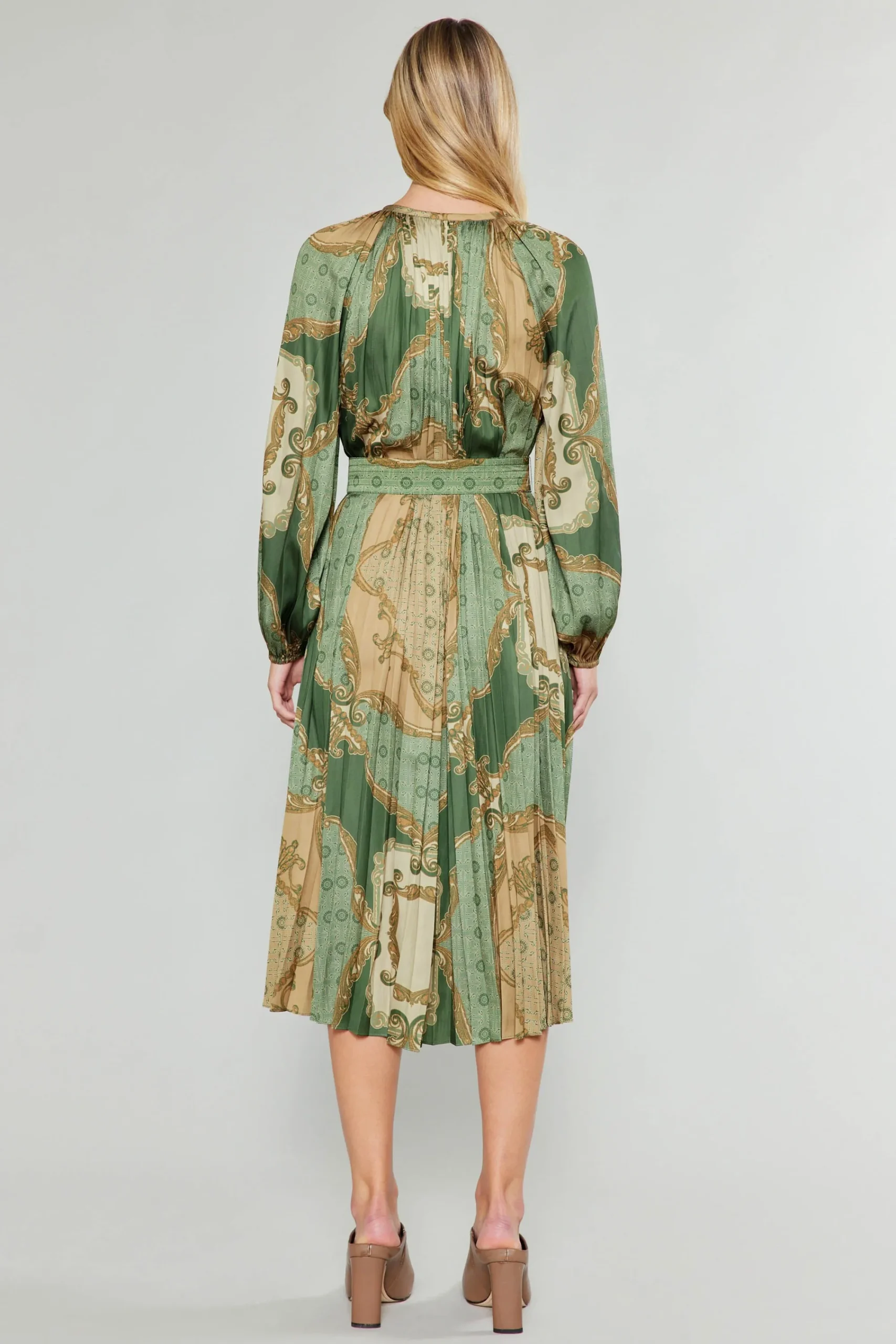 Current Air Midi Dresses-Adelaide Midi Dress OLIVEMLT