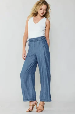 Current Air Pants-Adjustable Waist Pants CHAMBRAY