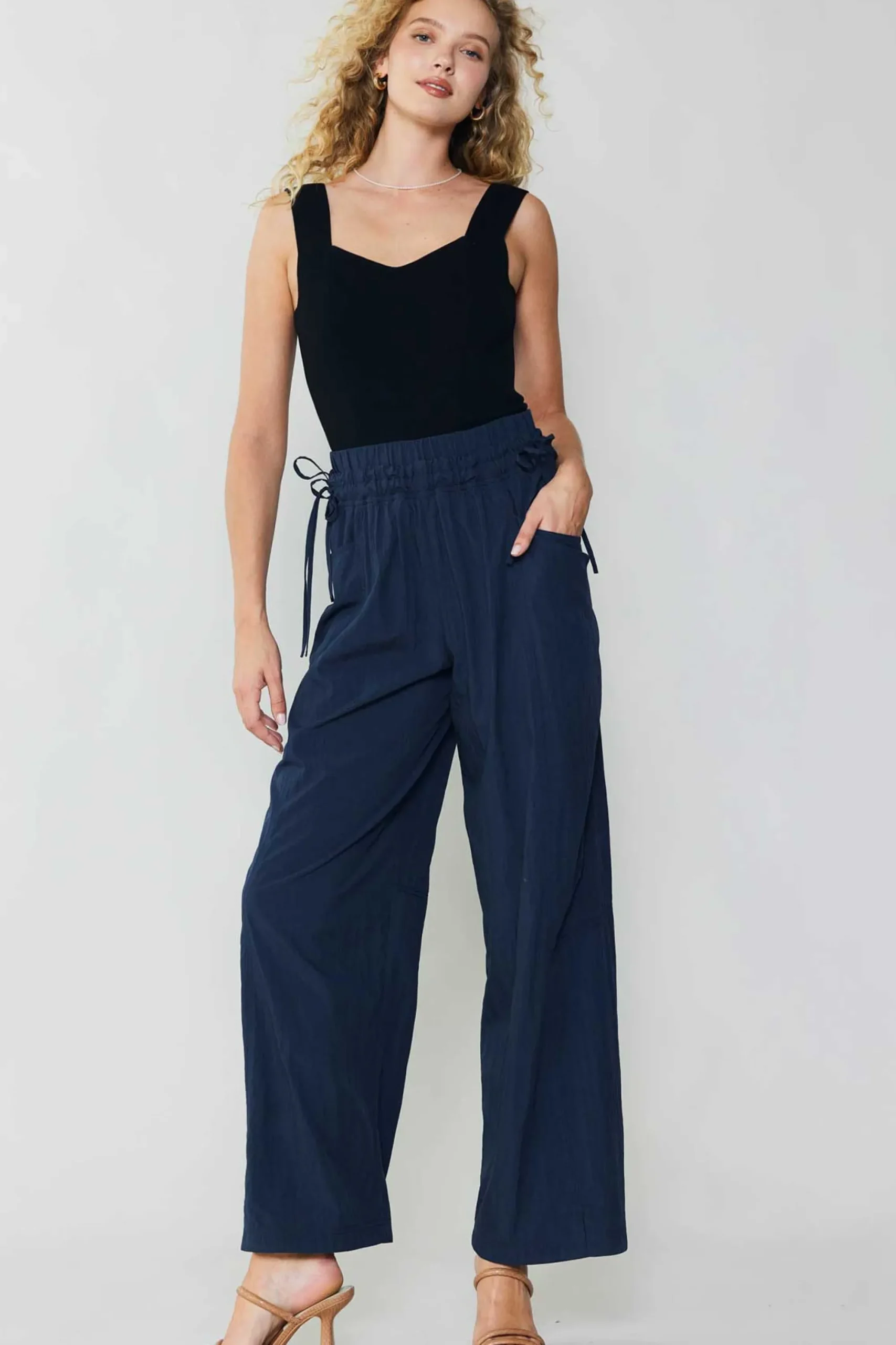 Current Air Pants-Adjustable Waist Pants NAVY