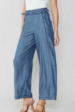 Current Air Pants-Adjustable Waist Pants CHAMBRAY