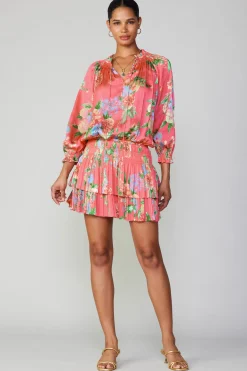Current Air Mini Dresses-Aurelie Floral Mini Dress BRINKPINK