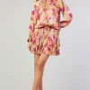 Current Air Mini Dresses-Aurelie Rose Mini Dress YELLOWREDMLT