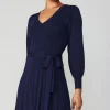 Current Air Knitwear | Mini Dresses-Belted Knit Mini Dress NAVY