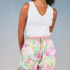 Current Air Shorts-Botanical Watercolor Shorts PINKMLTFLORAL