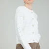 Current Air Cardigans-Buttonup Cardigan IVORY