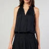 Current Air Mini Dresses-Cara Sleeveless Pleated Mini Dress BLACK