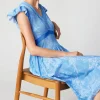 Current Air Midi Dresses-Carolina Pleated Skirt Midi Dress LIGHTBLUE