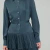 Current Air Mini Dresses-Carrera Mini Dress FORESTGREEN