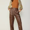 Current Air Sweaters-Contrast Sleeve Sweater Top CAMELGREEN