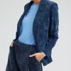 Current Air Coats & Jackets-Corduroy Blazer DARKBLUE