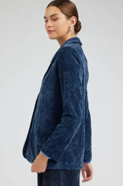 Current Air Coats & Jackets-Corduroy Blazer DARKBLUE
