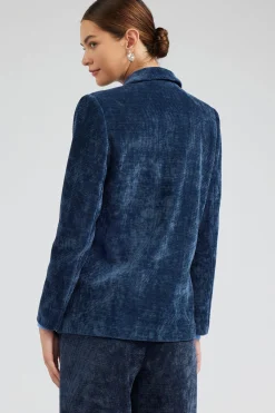 Current Air Coats & Jackets-Corduroy Blazer DARKBLUE