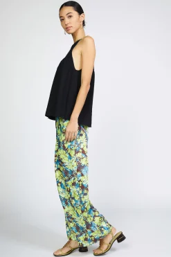 Current Air Sleeveless Tops | Sweaters-Crotchet Yoke Top BLACK
