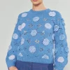 Current Air Knitwear | Sweaters-3D Floral Crochet Sweater BLUEMLT