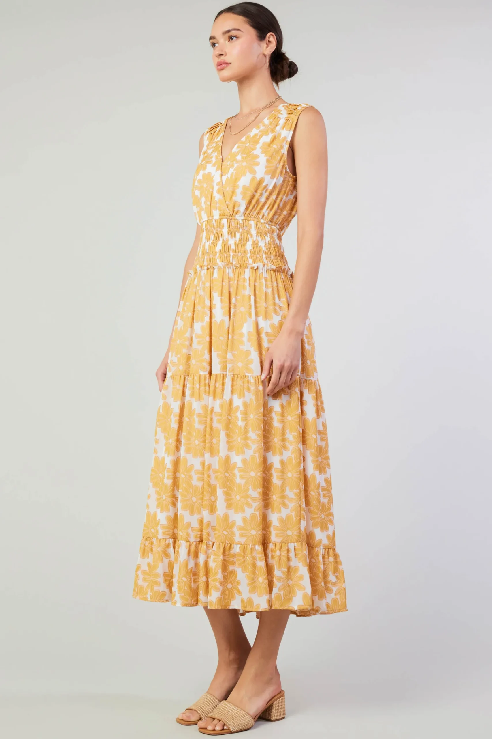 Current Air Maxi Dresses | Midi Dresses-Daisy Jacquard Maxi Dress MARMALADE