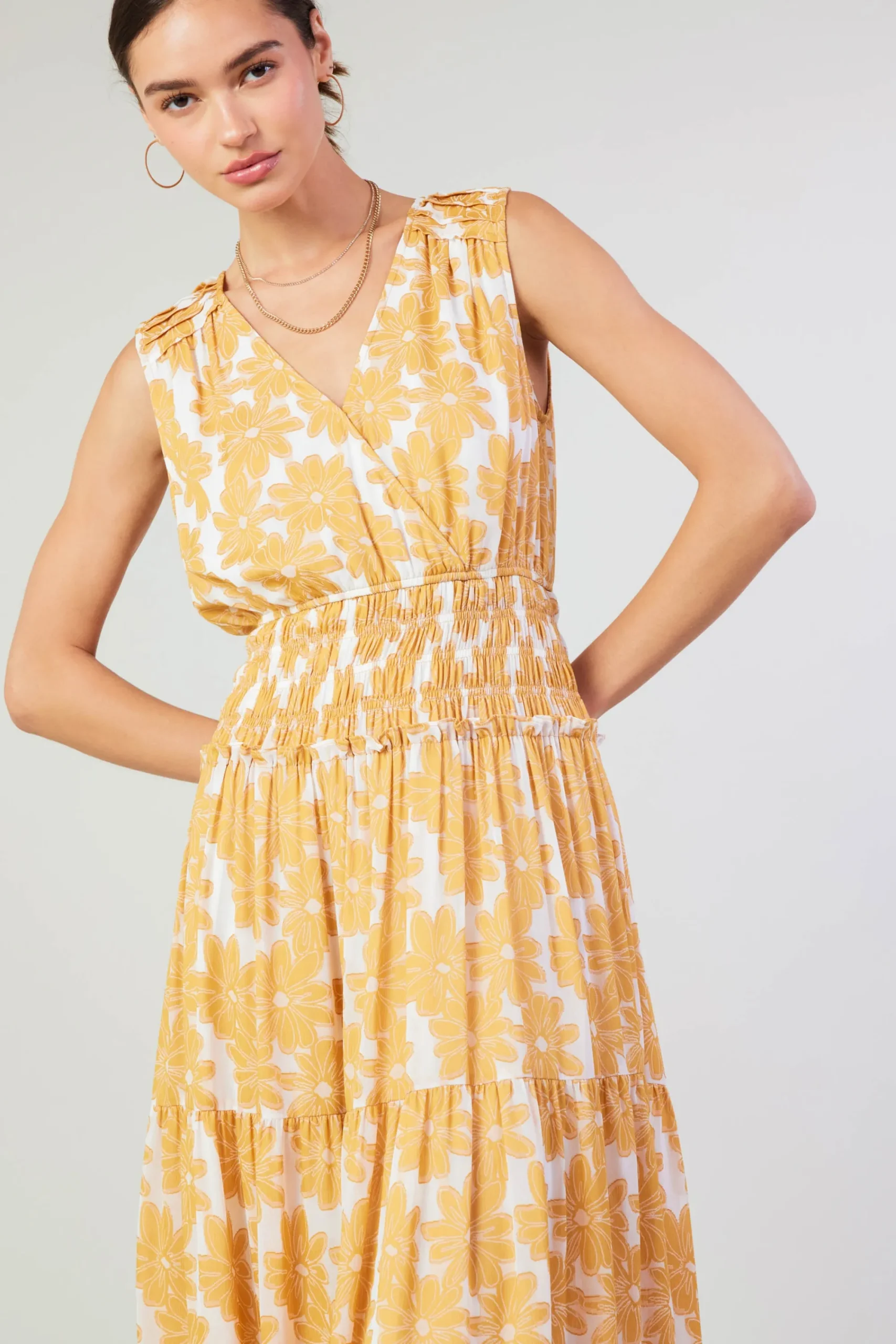 Current Air Maxi Dresses | Midi Dresses-Daisy Jacquard Maxi Dress MARMALADE