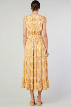 Current Air Maxi Dresses | Midi Dresses-Daisy Jacquard Maxi Dress MARMALADE