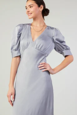 Current Air Maxi Dresses-Diana Maxi Dress SILVER