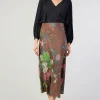 Current Air Skirts-Floral Bias Skirt MOCHAMLT