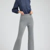 Current Air Knitwear | Pants-Knit High Waist Pants HEATHERGREY