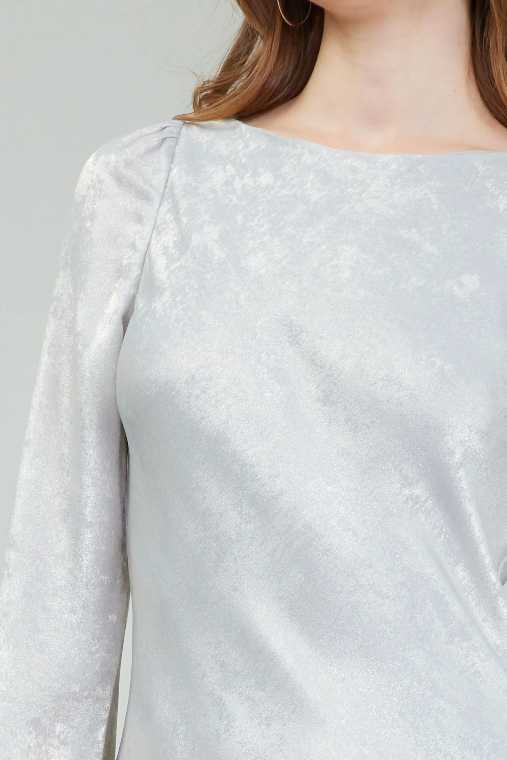 Current Air Maxi Dresses | Midi Dresses-Opalescent Textured Maxi Dress OYSTER