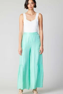 Current Air Pants-Pastel Wide Leg Pants MINT