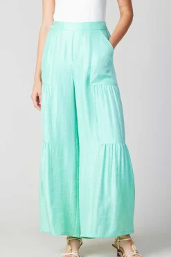 Current Air Pants-Pastel Wide Leg Pants MINT