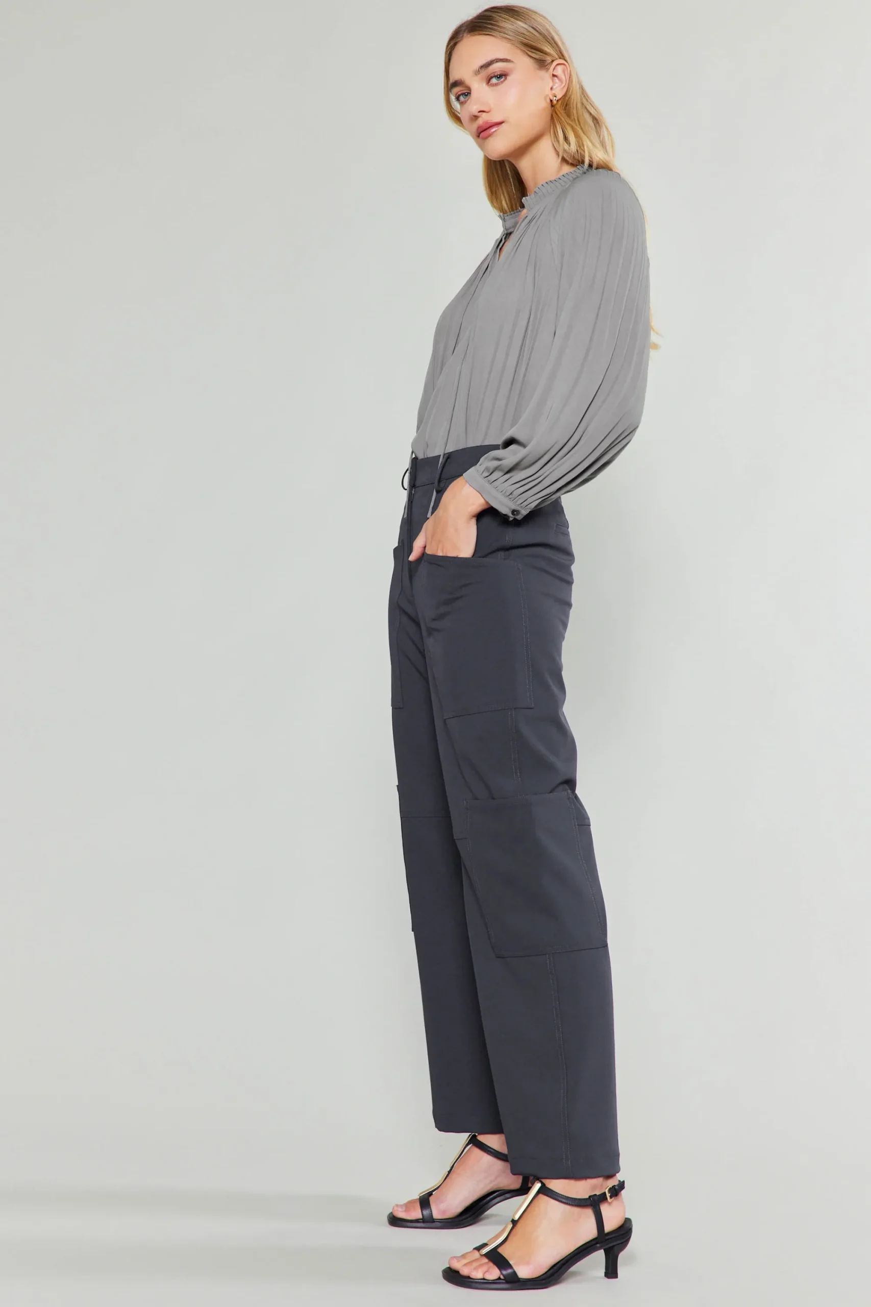 Current Air Pants-Patch Pocket Cargo Pant DARKGREY