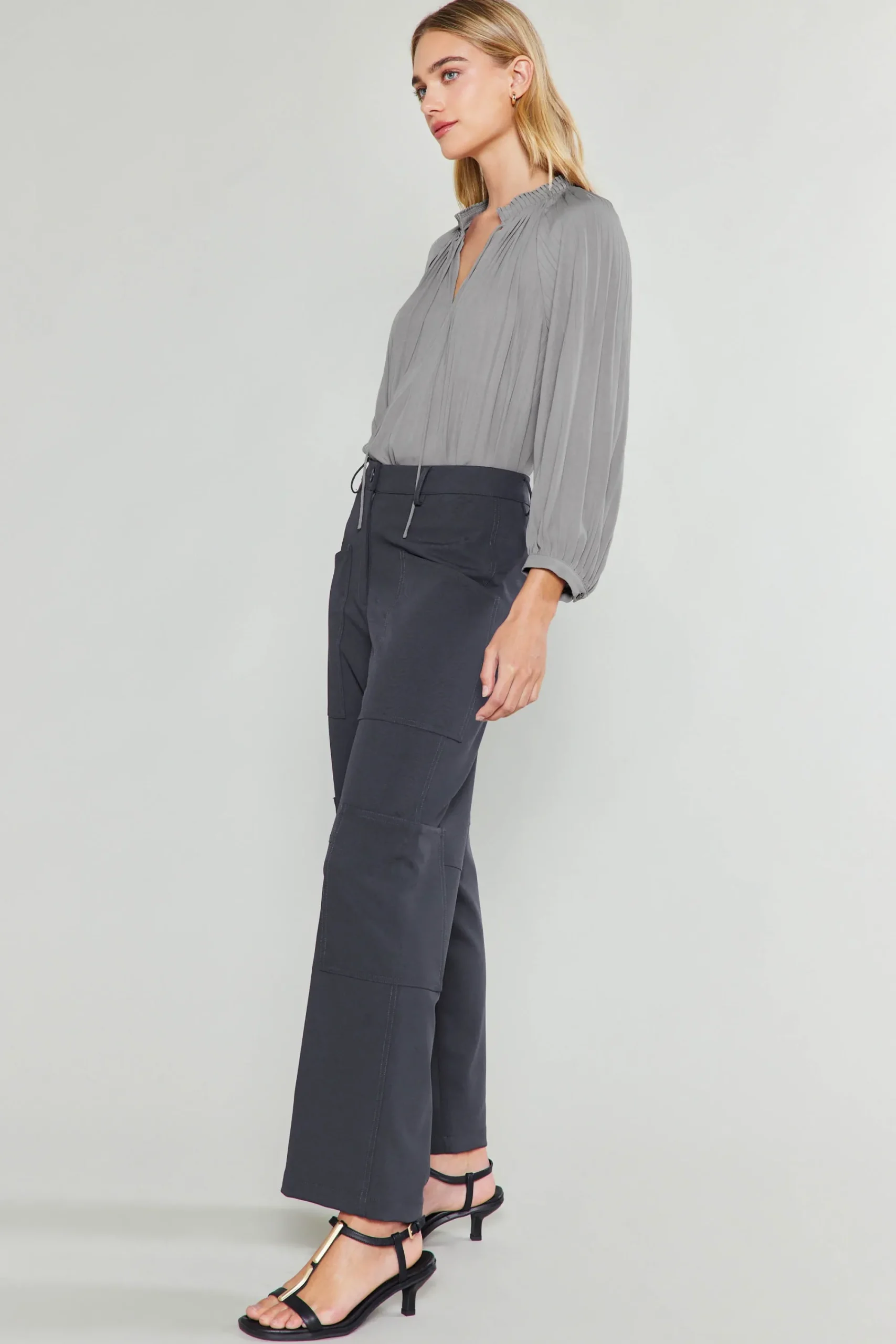 Current Air Pants-Patch Pocket Cargo Pant DARKGREY