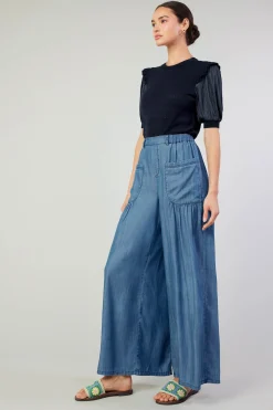 Current Air Pants-Patch Pocket Pant CHAMBRAY