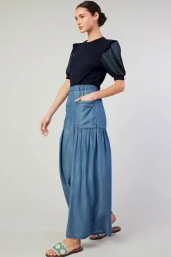 Current Air Pants-Patch Pocket Pant CHAMBRAY