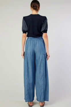 Current Air Pants-Patch Pocket Pant CHAMBRAY