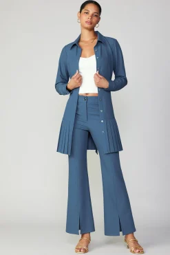 Current Air Pants-Pintucked Split Hem Pant AEGEANBLUE