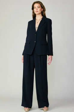 Current Air Pants-Pintucked Trousers NAVY