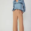 Current Air Pants-Pleated Wide Leg Pant BURNTCARAMEL