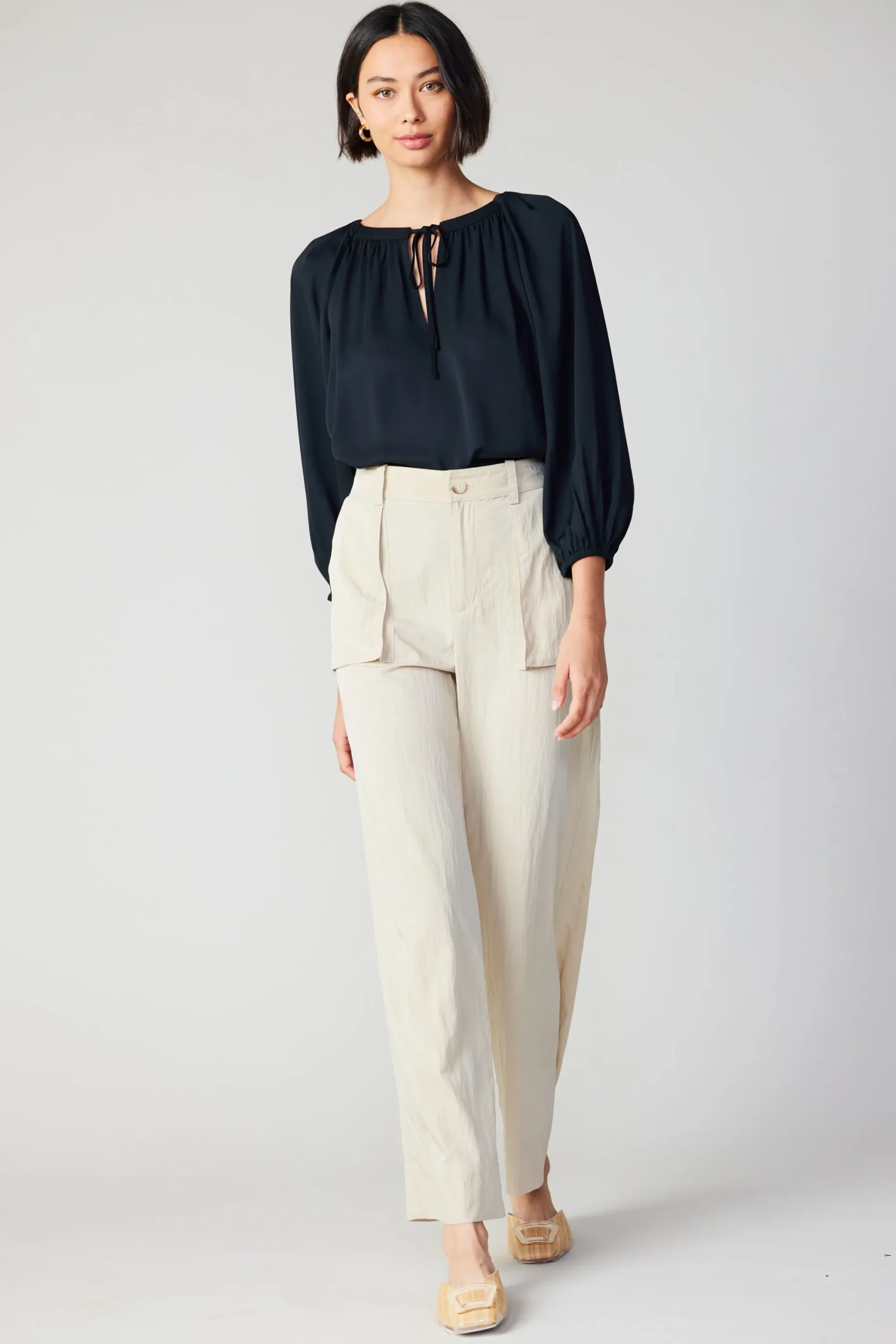 Current Air Pants-Pocket Cargo Pants OATMEAL