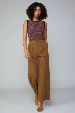 Current Air Pants-Pocket Detail Cargo Pant COCOA