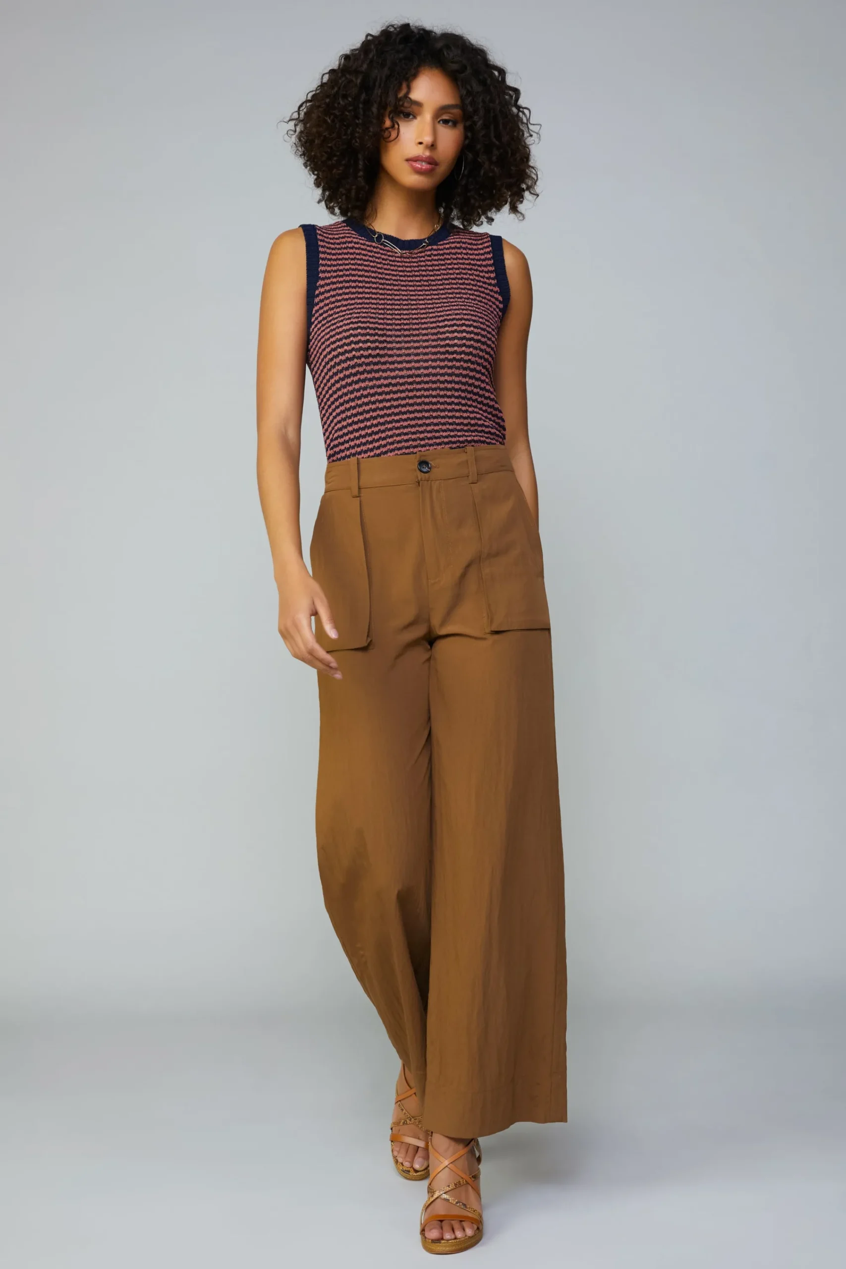 Current Air Pants-Pocket Detail Cargo Pant COCOA