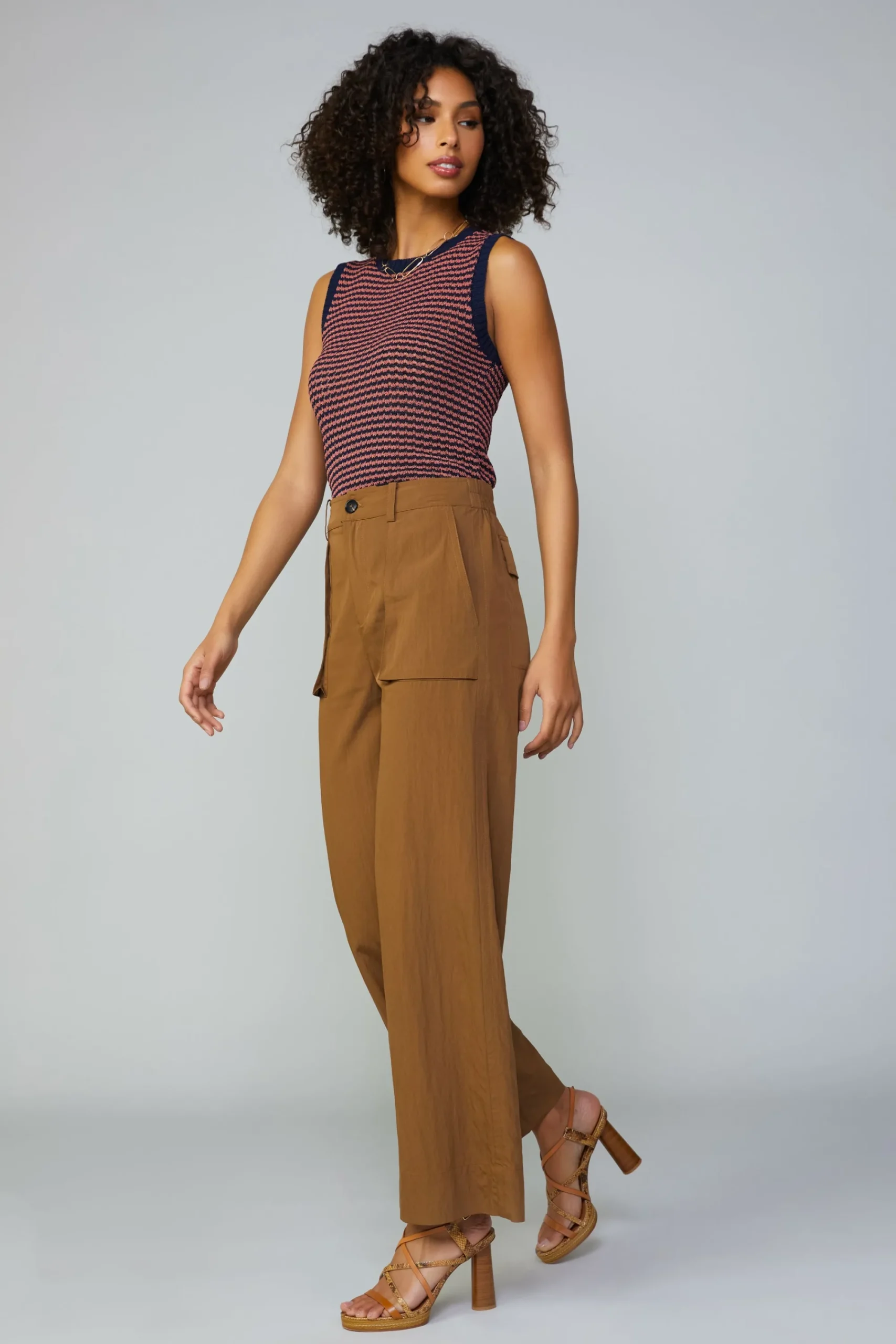 Current Air Pants-Pocket Detail Cargo Pant COCOA