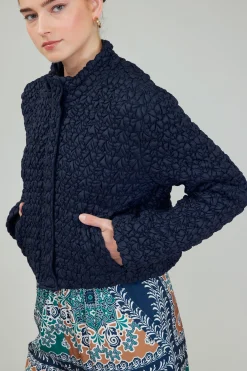 Current Air Coats & Jackets-Quilted Puff Jacket NAVY