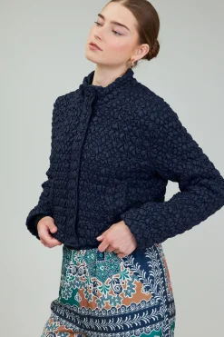 Current Air Coats & Jackets-Quilted Puff Jacket NAVY
