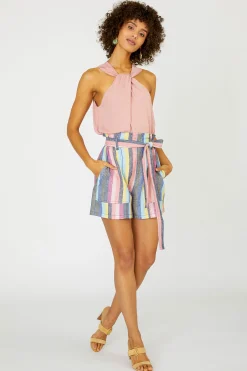 Current Air Shorts-Rainbow Striped Shorts MLT-STRIPE