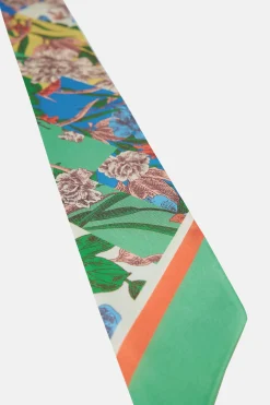 Current Air Accessories-Recycled Signature Print Twilly Scarf FLORALCOLORBLOCK