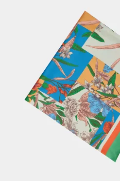 Current Air Accessories-Recycled Signature Print Scarf FLORALCOLORBLOCK