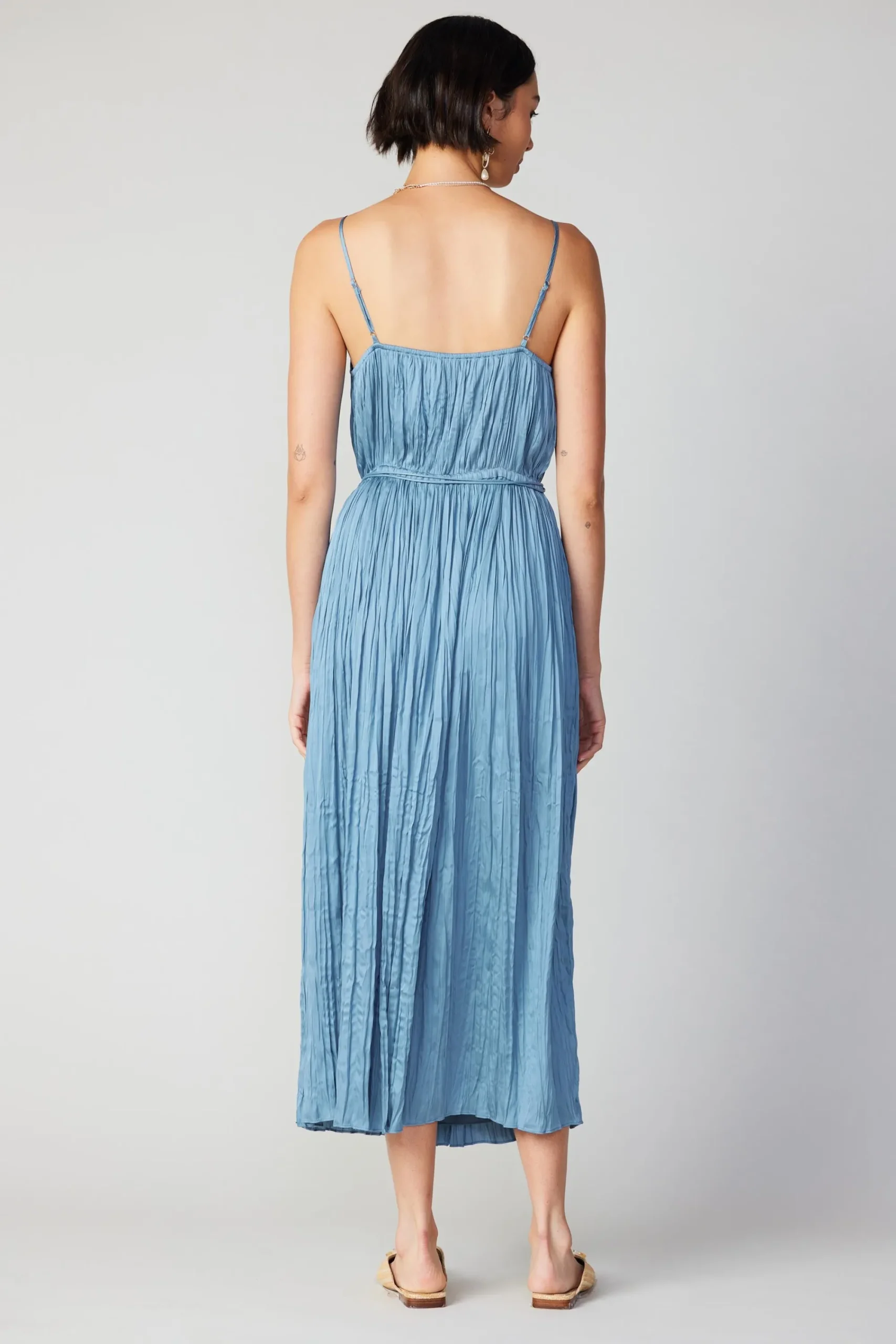 Current Air Midi Dresses-Rose Applique Cami Dress DUSTYSKY